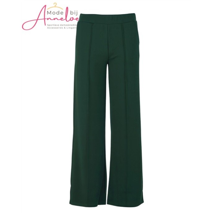 Enjoy Pantalon wide leg Bottle groen 416130